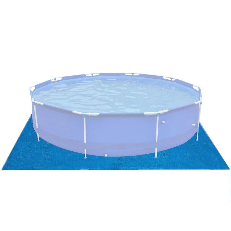 Poolunterlage für runde Frame Pool Ø366cm - 110g/m² PE - Wasserdicht - Bodenfolie Unterlagen Schutz Bodenschutzplane