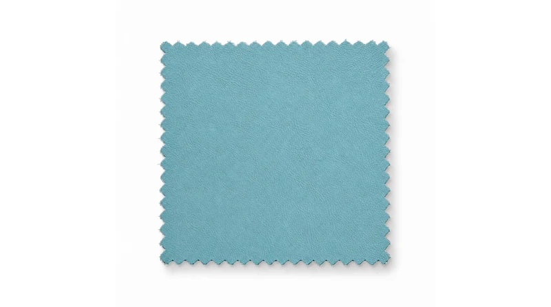 KAWOLA Stoffmuster Kunstleder hellblau