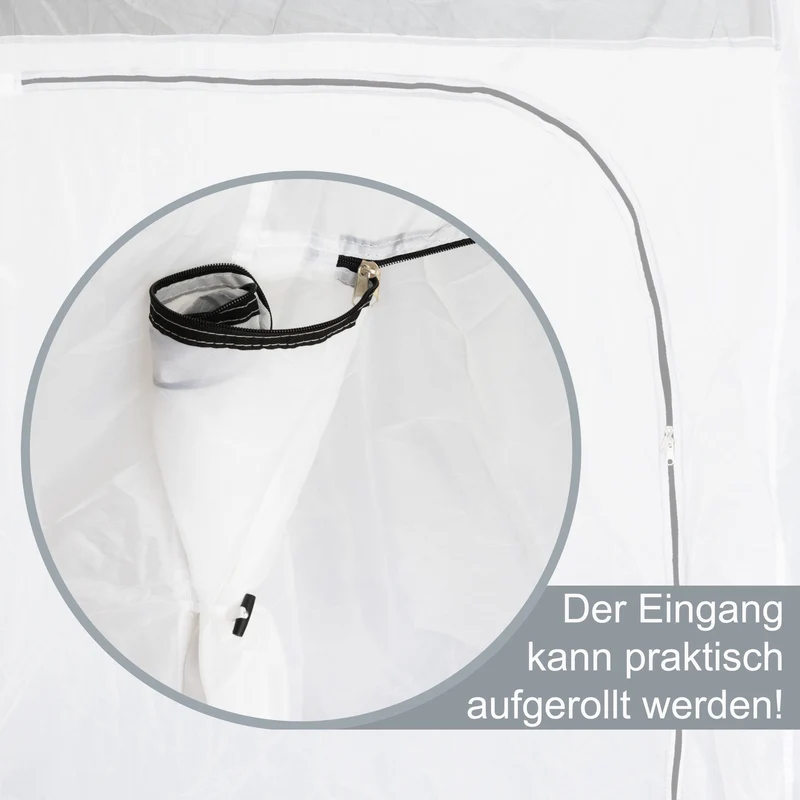 XL Innenzelt für 3 Personen 200x180 - mit 2 Wege-Reißverschlusstür wasserdichter Bodenwanne Innenkabine Schlafkabine atmungsativer Polyester mit Lüftungsnetz Schlafzelt für das Vorzelt
