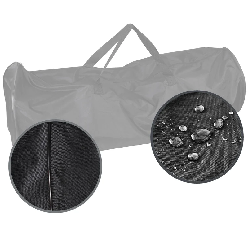 Aufbewahrungstasche für Zelte - 110 x D-40 cm - Transport Tasche - Zelt Tragetasche schwarz - 300D Polyester - Wasserabweisend