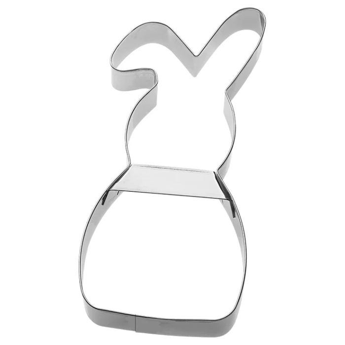 -RBV Birkmann- Ostern Ausstecher-Set auf Caedboard, HASE MIT SCHLAPPOHR XXL 17cm, mit Rezept