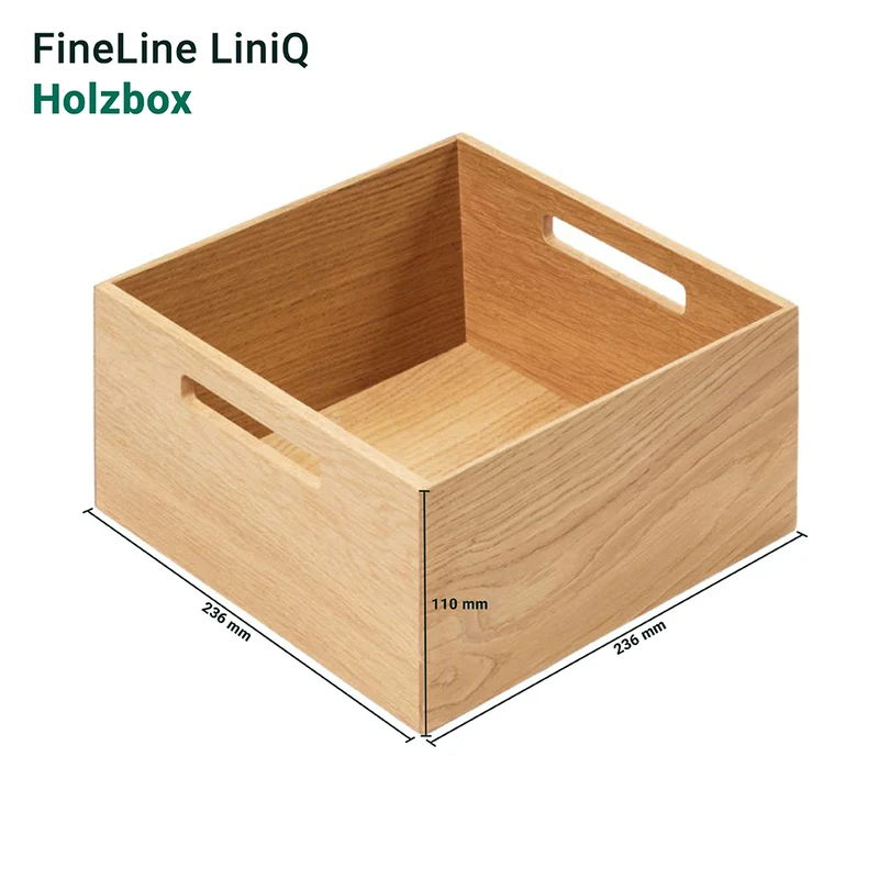FineLine Holzbox mit Grifflöchern