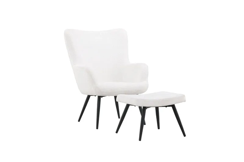 Sessel Esra mit Fußhocker