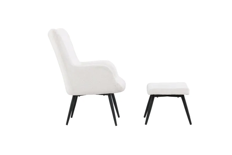Sessel Esra mit Fußhocker