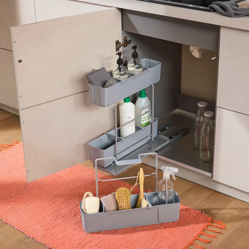 cleaningAGENT - Putzschrank Organizer & Putzmittelauszug