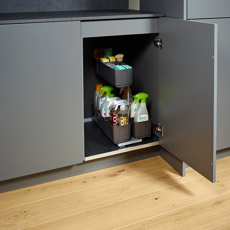 cleaningAGENT - Putzschrank Organizer & Putzmittelauszug