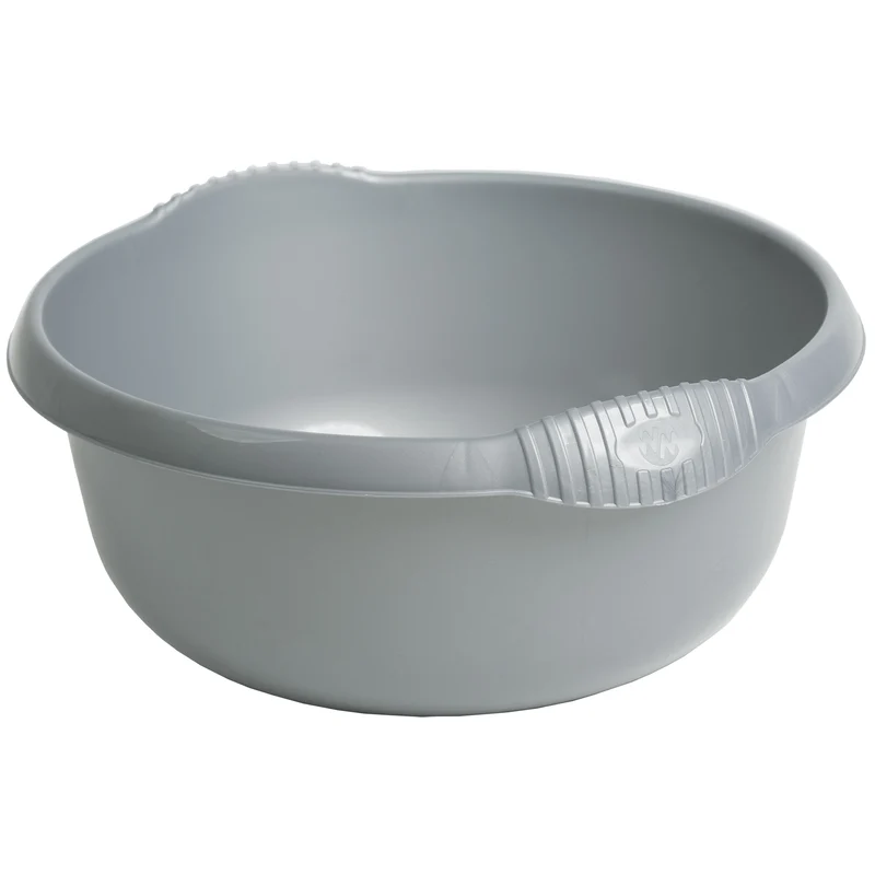 3x Schüsseln grau - Waschschüssel Spülschüssel Wasserschüssel - Lebensmittelecht - Kunststoff Spüle Waschbecken