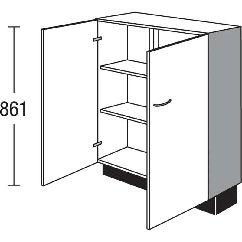 pino Vitrinen-Unterschrank VU9087 90 cm