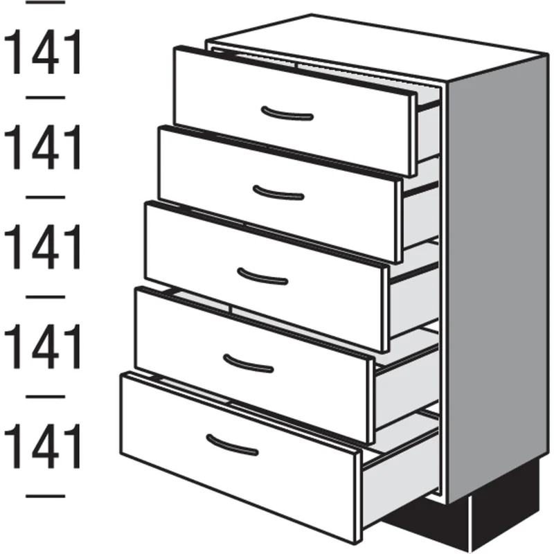 pino Unterschrank VU5S45 45 cm