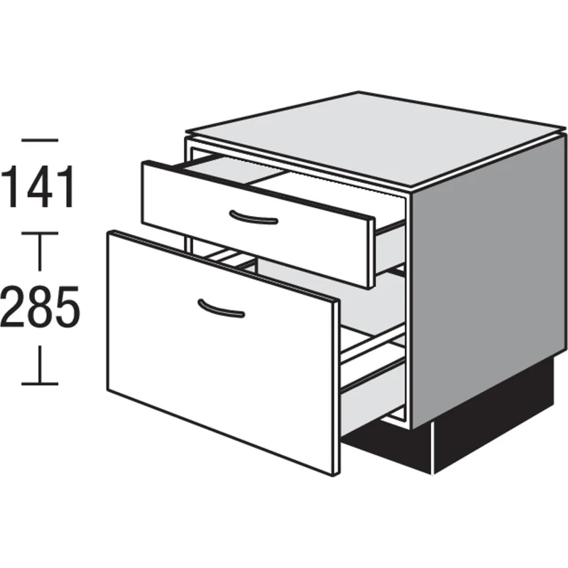 pino Unterschrankmodul für Waschmaschine oder Trockner USA6043W 60 cm