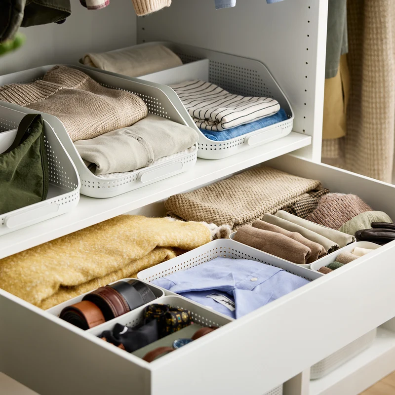 Kleiderschrank Organizer 4er Set Korb XL | WOP