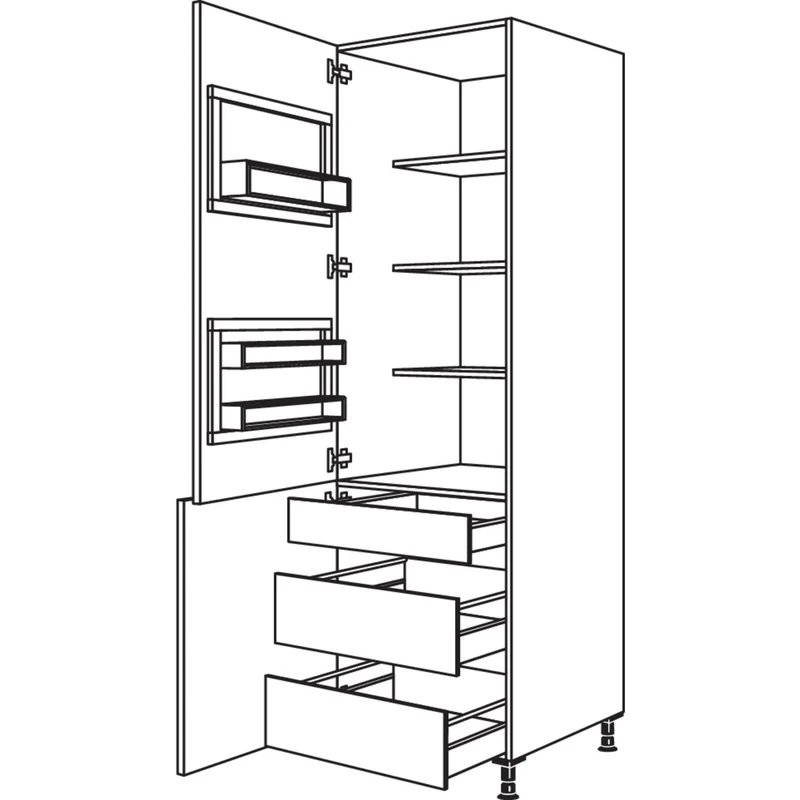 nobilia XL-Breakfastschrank BKFSTI2A50-3X 50 cm