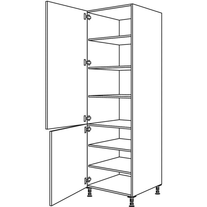 nobilia XL-Geschirr-/ Vorratsschrank HDV76-3X 76,2 cm