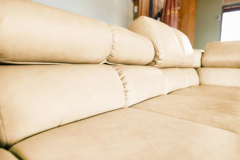 KAWOLA Sofa NELSON Ecksofa Leder beige