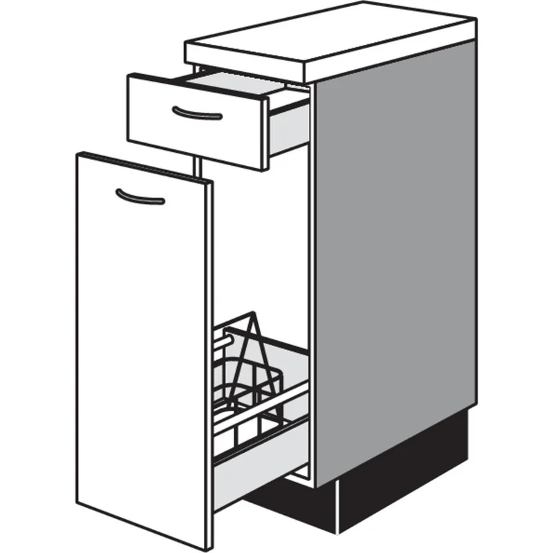 pino Unterschrank für Flaschen USA30F 30 cm