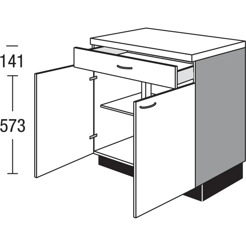 pino Unterschrank US803 80 cm