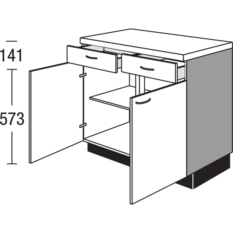 pino Unterschrank US80 80 cm