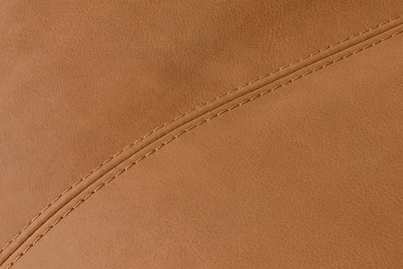 KAWOLA Polsterhocker CELESTE Hockerbank Leder cognac