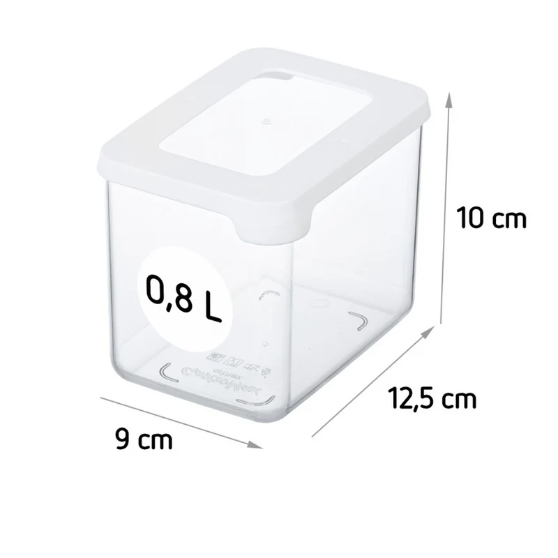 SmartStore Vorratsdosen Weiss - 12.5x9x10cm (800ml)