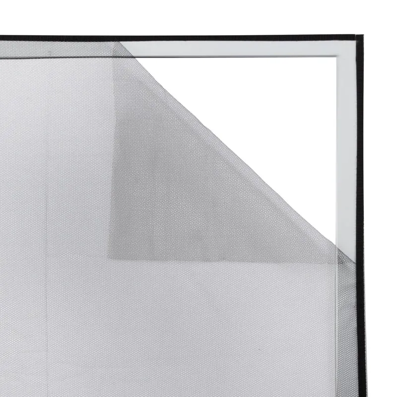 10 STÜCK Fliegengitter für Fenster - 130x150 - mit Klettband Mücken Vorhang Insektenschutz schwarz - ohne Bohren