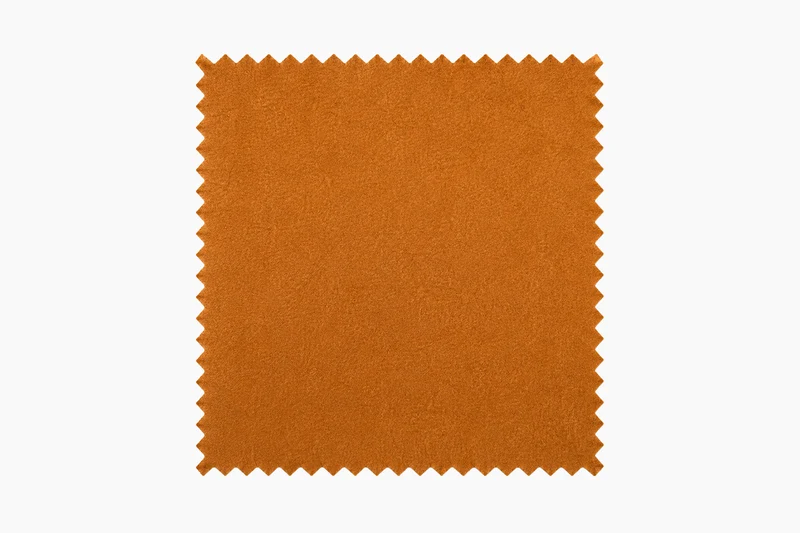 KAWOLA Stoffmuster Velvet orange