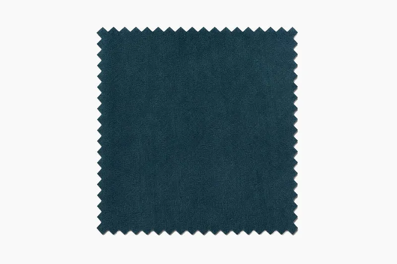 KAWOLA Stoffmuster Velvet blau