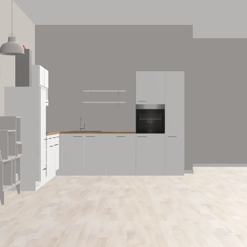 nobilia Eckküche mit viel Stauram und Platz für die ganze Familie Buxtehude 320 x 315 cm Alpinweiß matt Eiche mit Apothekerschrank und hocheingebauten Backofen