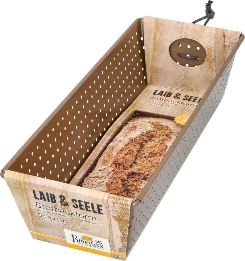 -RBV Birkmann- "Laib & Seele" Brotbackform -mit perforiertes Material_