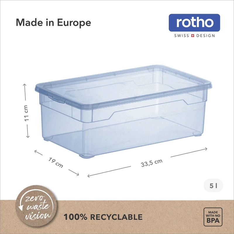 Set Clearbox Lady Shoe 5l CLEAR | Horizon Blue transparent