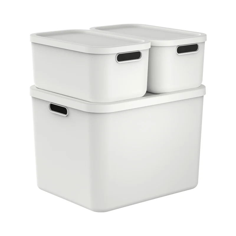 Aufbewahrungsboxen-Set 3tlg. 2x 12l und 55l ALBULA LIGHT