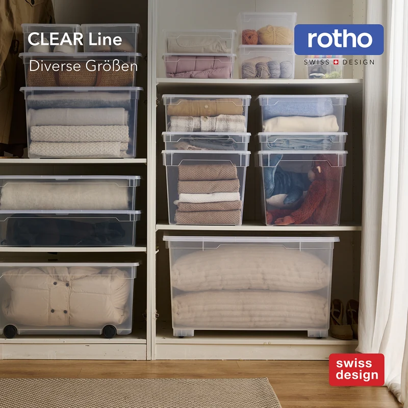 Set Clearbox Sweater 18l, 4 tlg. CLEAR | Horizon Blue transparent