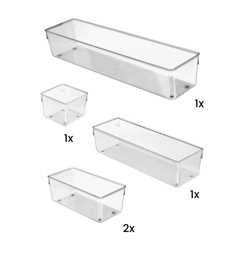 Schubladen Organizer-Set LINUS - HOCH (5-teilig)