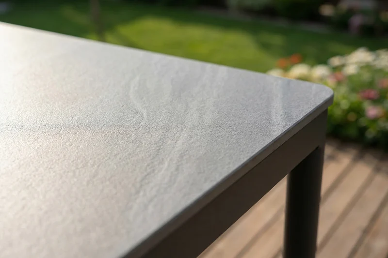 KAWOLA Gartenmöbel Set AMUR 7-tlg. Aluminium grau