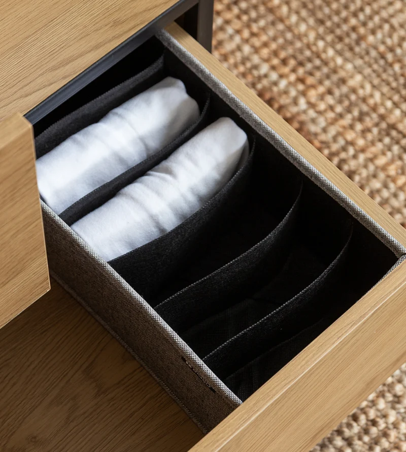 SOFT ll Organizer Grau - 6 Fächer schmal