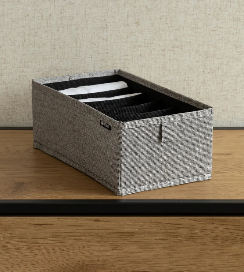 SOFT ll Organizer Grau - 6 Fächer schmal