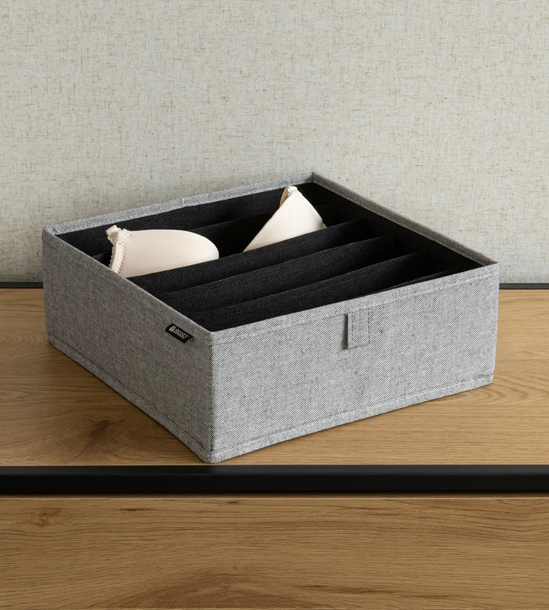 SOFT ll Organizer Grau - 6 Fächer breit