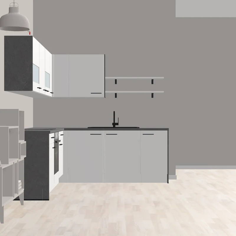 nobilia L-Form mit SCHOCK Christalite Spüle in modernen Design Erkrath 247 x 232 cm weiß matt Beton grau mit moderner Spüle und Armatur und Solo E-Geräte teilweise ausgestattet