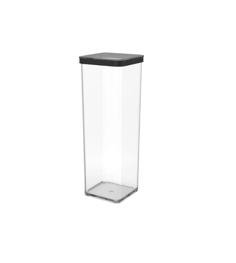 LOFT Vorratsdose Schwarz - 10x10x28.5cm (2L)