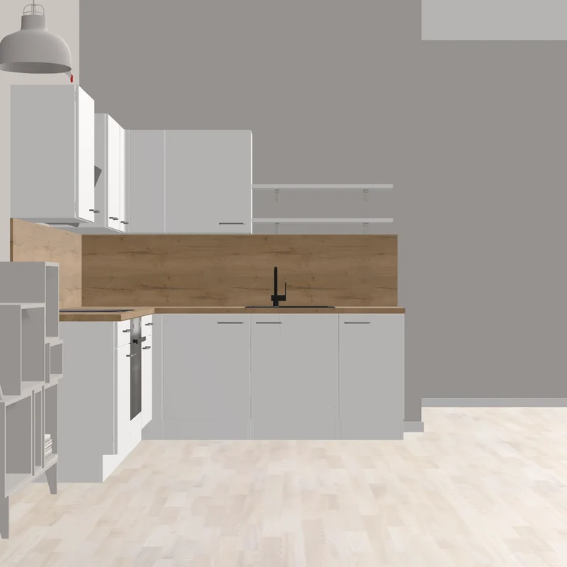 nobilia L-Küche Bünde 245 x 230 cm Alpinweiß Eiche Sierra moderne Arbeitsplatte mit E-Geräten - Mischbatterie Live mit Brause schwarz - FRANKE Einbauspüle Sirius, aus Tectonite Carbon Ausstattung