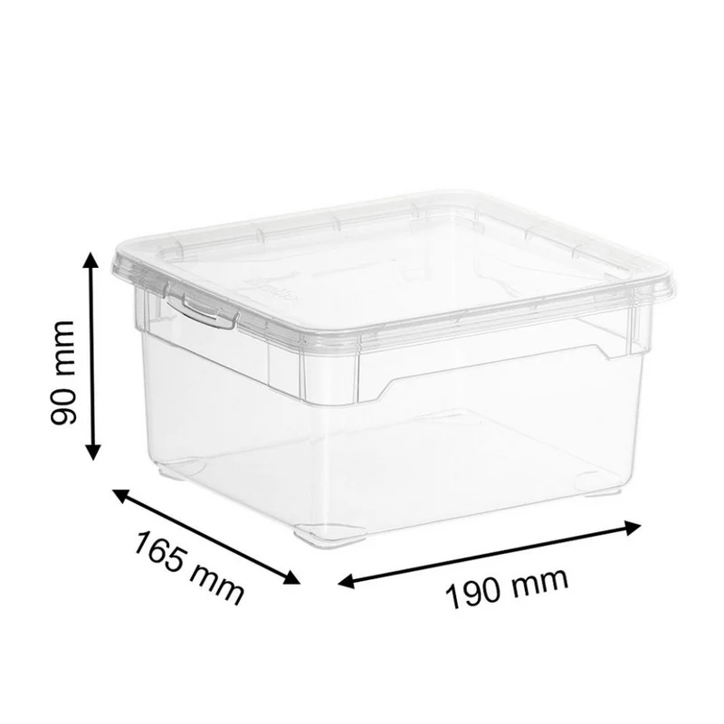 Aufbewahrungsbox CLEAR 2L - 19x16.5x9cm