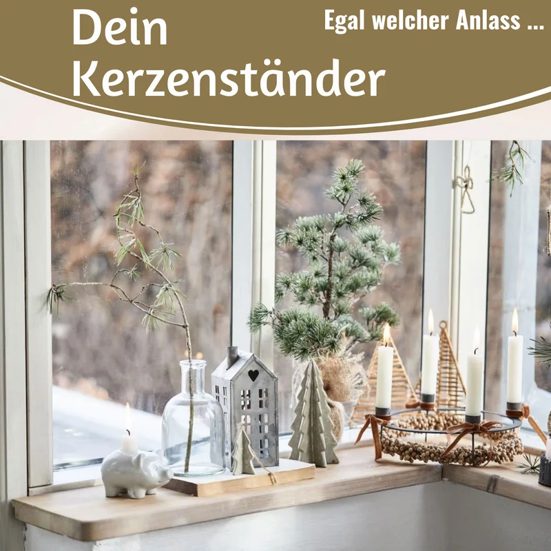 Exklusiver Kerzenständer Schweinchen 10cm Grau Stabkerzen-Kerzenhalter Kerzenleuchter
