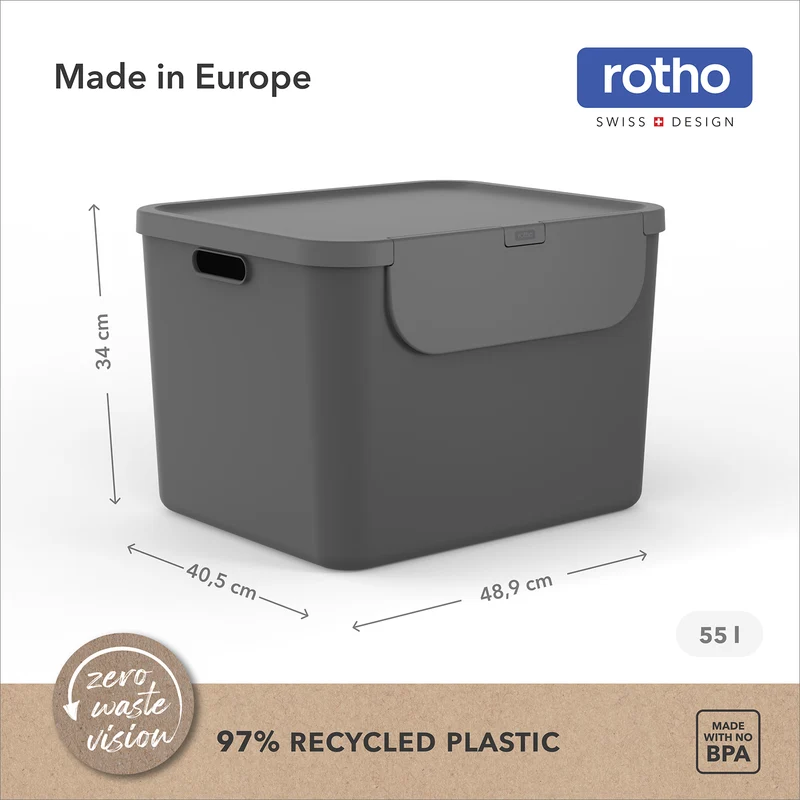Recyclingbehälter 55 l - 2er Set ALBULA