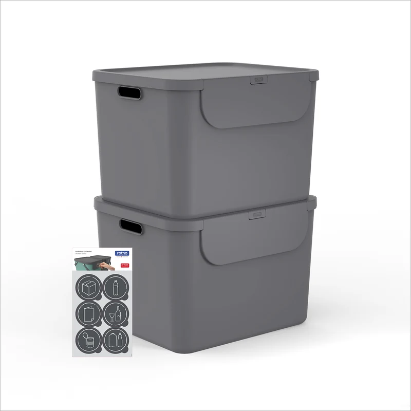 Recyclingbehälter 55 l - 2er Set ALBULA