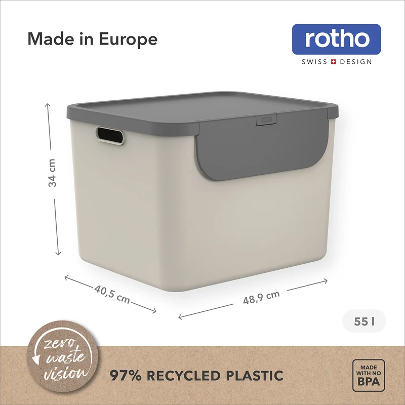 Recyclingbehälter 55 l - 2er Set ALBULA