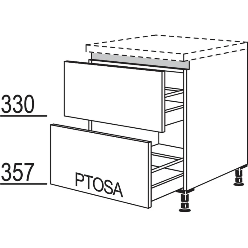 nobilia Auszugschrank LU2A120 120 cm