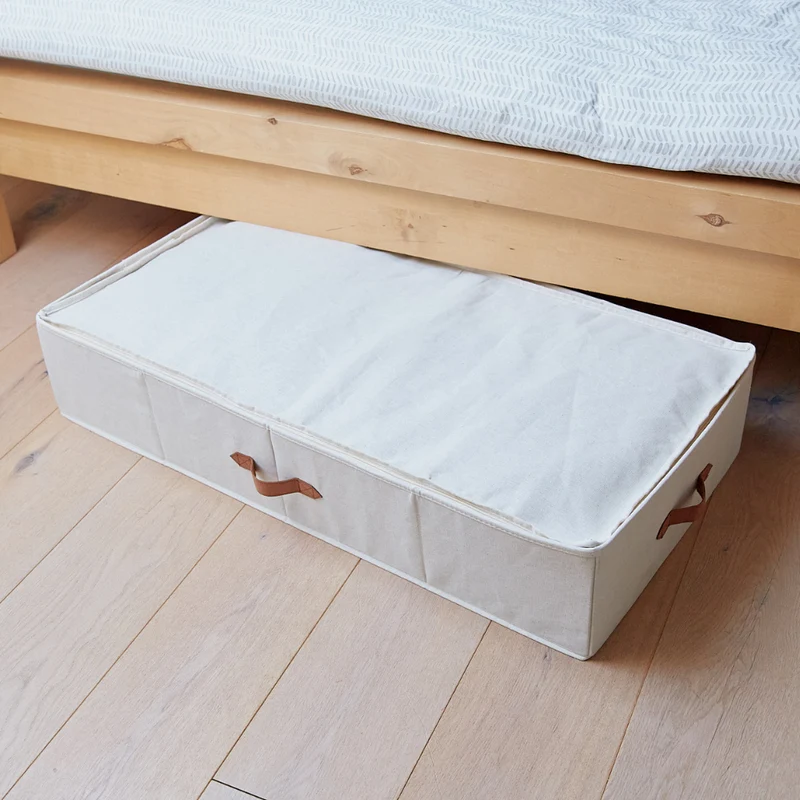 PREMIUM Aufbewahrungsbox Beige - Unterbett-Lagerung