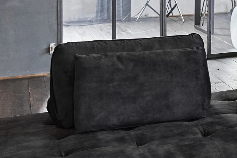 KAWOLA Rückenkissen WIOLO velvet anthrazit