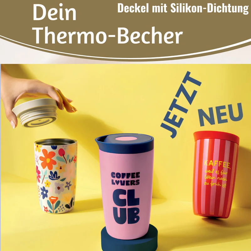 Edelstahl Thermobecher 350ml Coffee Lovers Coffee to Go Becher Kaffeebecher Tee