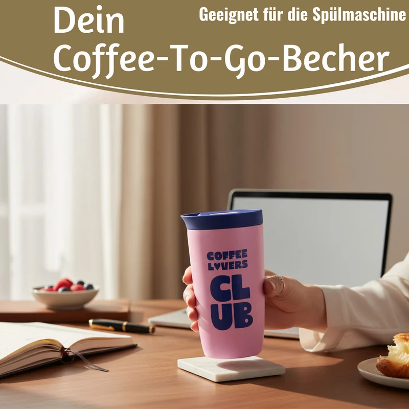 Edelstahl Thermobecher 350ml Coffee Lovers Coffee to Go Becher Kaffeebecher Tee