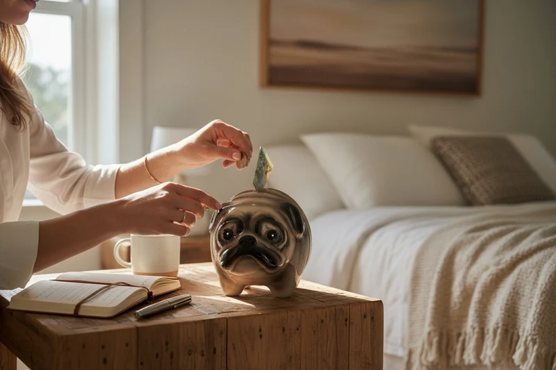 Keramik Hunde Spardose Mops 13cm Sparbüchse Sparschwein abschließbar Geschenk